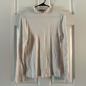Cream Long Sleeve Top